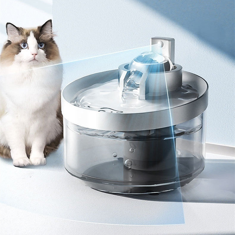 Wireless Cat Water Fountain — USB pump multi-filter cat drinking fountain