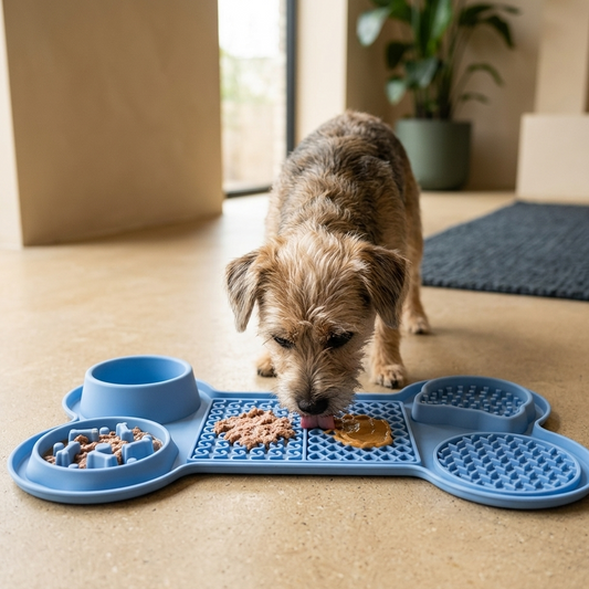 Slow Feeder Silicone Lick Mat for Dogs & Cats