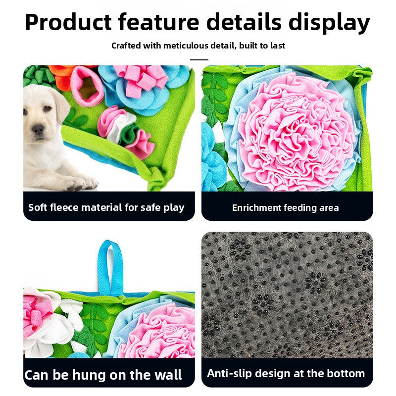 Garden Style Pet Sniffing and Slow-Feeding Mat