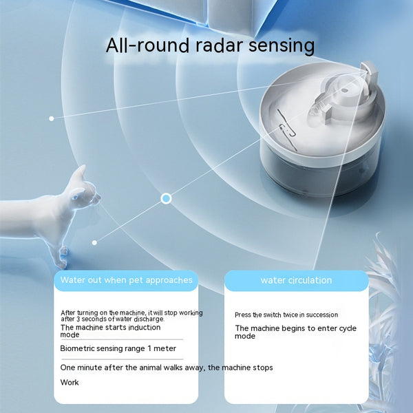Wireless USB Cat Water Fountain - quiet and filtered