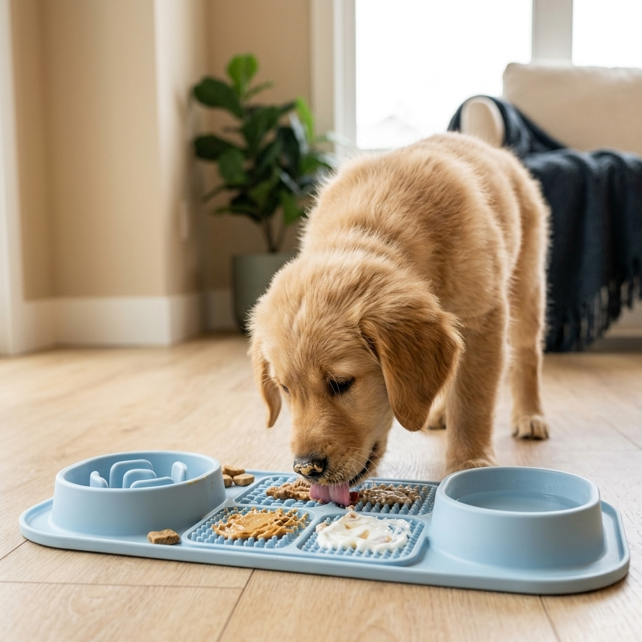 Slow Feeder Silicone Lick Mat for Dogs & Cats