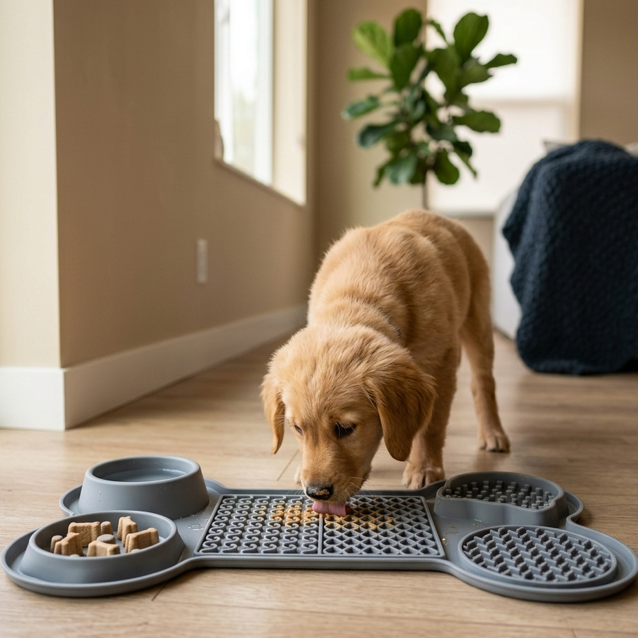 Slow Feeder Silicone Lick Mat for Dogs & Cats