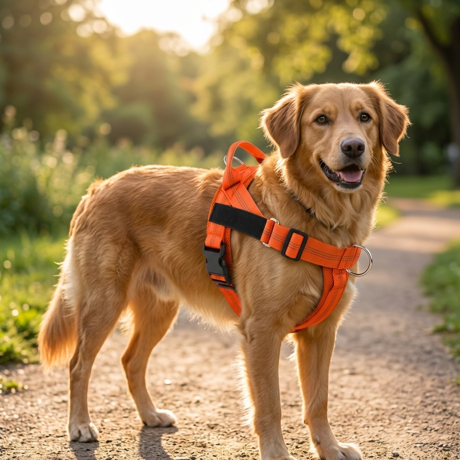 Easy-Fit No-Pull Dog Harness — Lightweight Anti-Burst Reflective Vest for Active Breeds