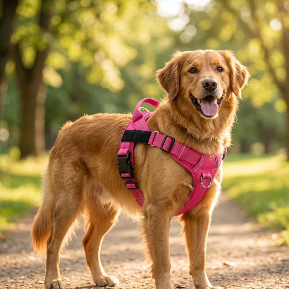 Easy-Fit No-Pull Dog Harness — Lightweight Anti-Burst Reflective Vest for Active Breeds