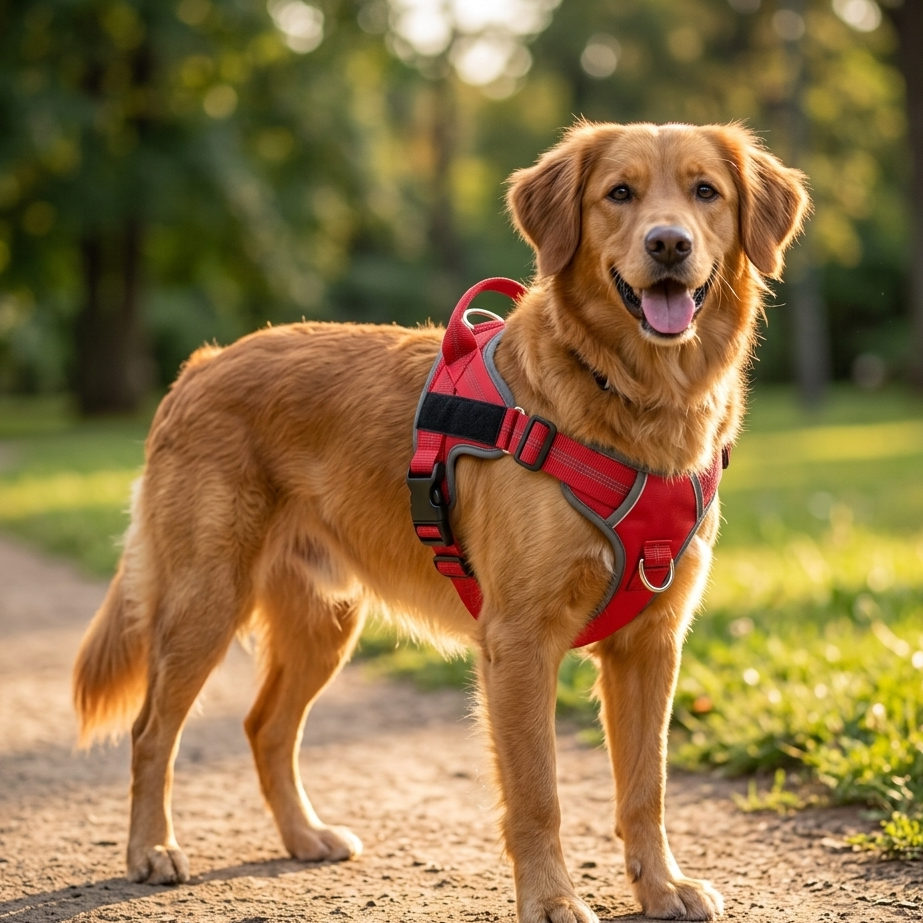 Easy-Fit No-Pull Dog Harness — Lightweight Anti-Burst Reflective Vest for Active Breeds