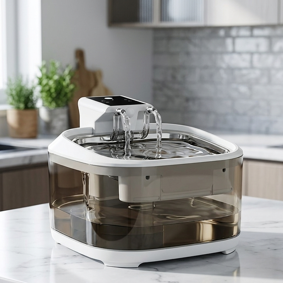 PureFlow™ Cat Water Fountain — Automatic Filtered Pet Drinking Fountain (USB-C, 5000mAh)