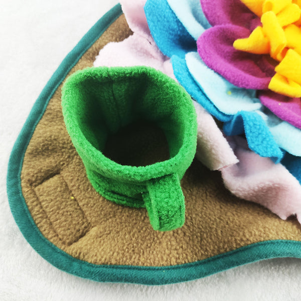 Sunflower Snuffle Mat for dogs - interactive feeder