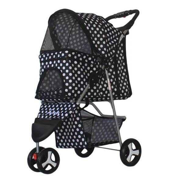 Lightweight Folding 3-Wheel Pet Stroller